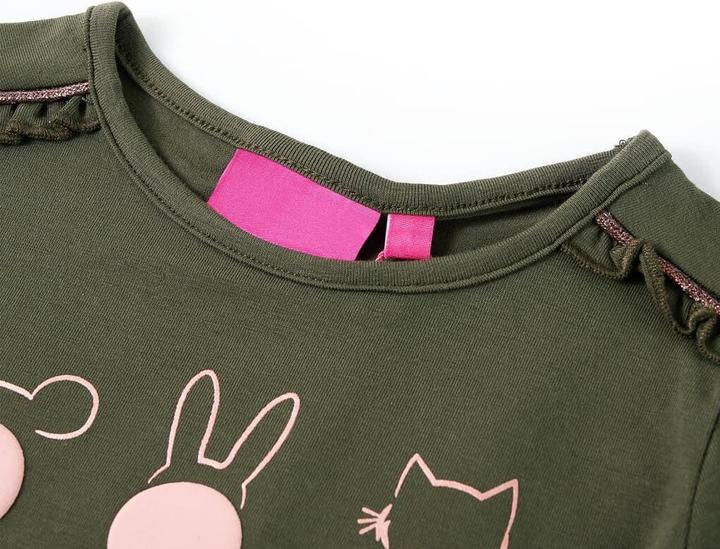Immagine prodotto VidaXL Camicia da bambino a maniche lunghe kaki 128,Materiale: 95 % cotone. 5 (128)