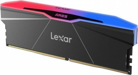 Image du produit Lexar Kit Barrettes mémoire 32Go (2x16Go) DIMM DDR5 Ares RGB 6000MHz (Noir) (2 x 16GB, 6000 MHz, RAM DDR5, U-DIMM)