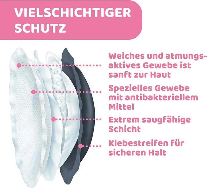 Produktbild Chicco Brustpads Stilleinlagen antibakteriell 60 Stück (60 x)