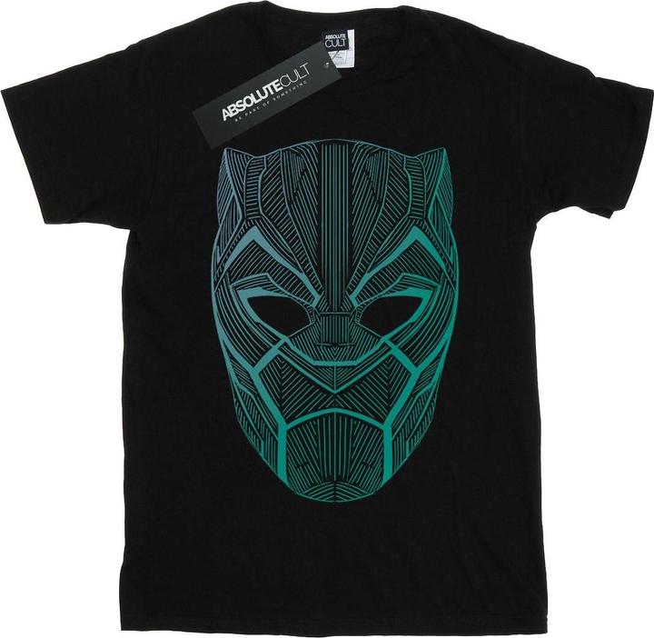 Jungen Schwarzer Panther Tribal Maske TShirt