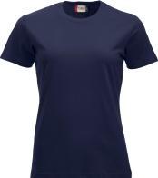 Clique Damen T-Shirt Classic-T 029361, Baumwolle, dunkel marine, Grösse L (L)