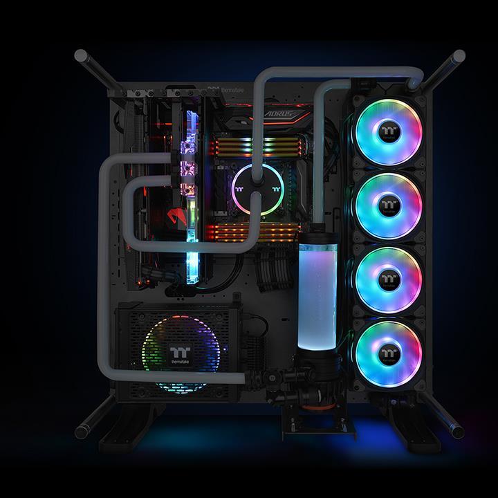 Actual product image Thermaltake Riing Duo 14 RGB LED Fan - 140mm Set of 3 (140 mm, 3 x)