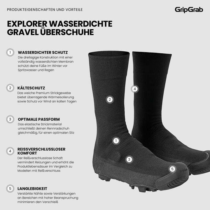 Productafbeelding GripGrab Explorer Waterdichte Gravel Overschoenen (L)