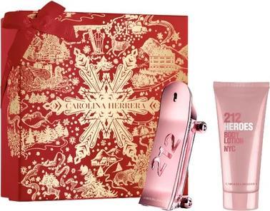 Carolina Herrera 212 Heroes For Her Eau De Parfum Spray 80ml und Body Lotion 100ml Set (Parfum set)