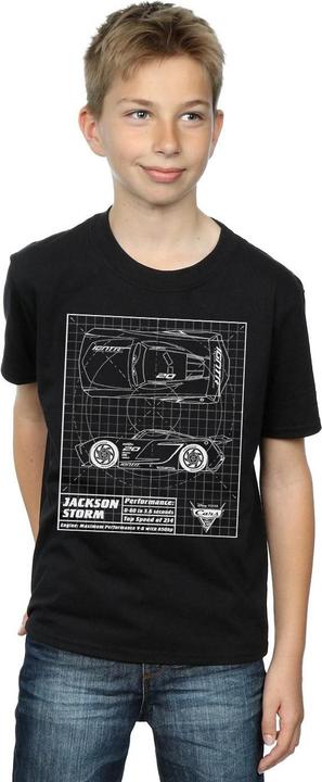 Immagine prodotto Disney Cars Jackson Storm Blueprint Maglietta Ragazzi (140, 146)