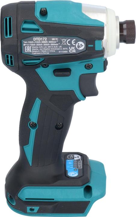 Produktbild Makita DTD 172 SF1J-R Akku Schlagschrauber 18 V 180 Nm 1/4" Brushless + 1x Akku 3,0 Ah + Ladegerät (Akkubetrieb)