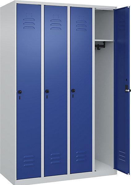 Produktbild C+P CP Locker Classic Plus hellgrau, enzianblau 080000-40-S10003, 4 Schränke 120,0 x 50,0 x 185,0 c (120 cm, 185 cm)