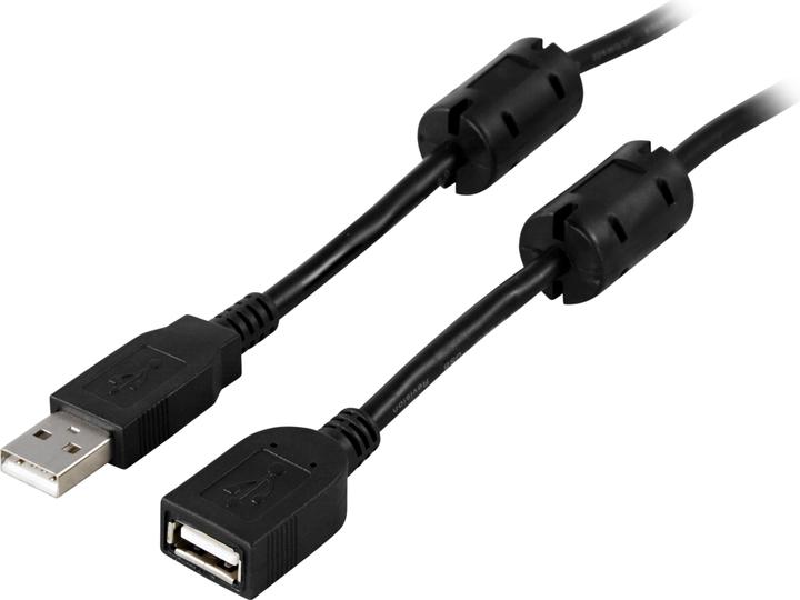 Produktbild Deltaco USB forlaengerkabel - 2 m (2 m, USB 2.0)
