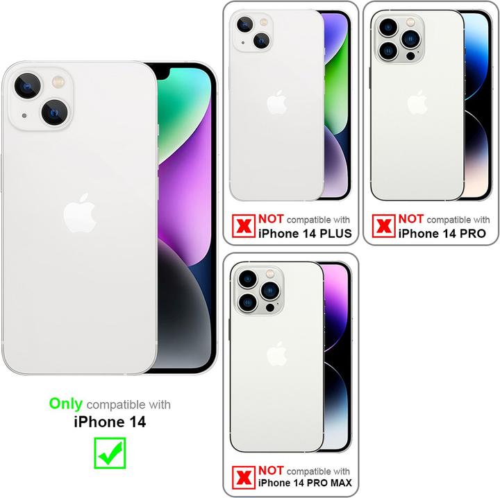 Produktbild Cadorabo Hülle für Apple iPhone 14 im TPU funkelnder Glitter Style (Apple iPhone 14)