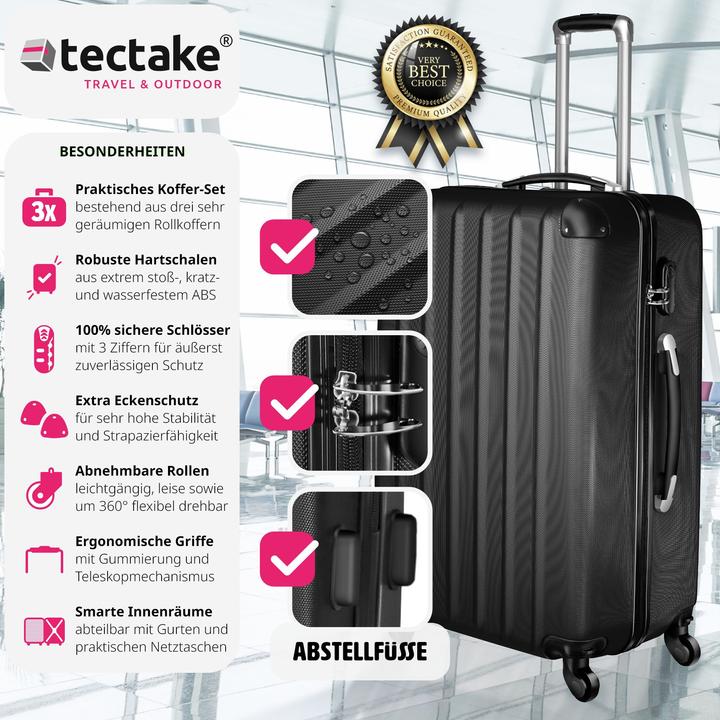 Actual product image tectake Hard case set (95 l, M (50 - 90l), L (90 - 115l))