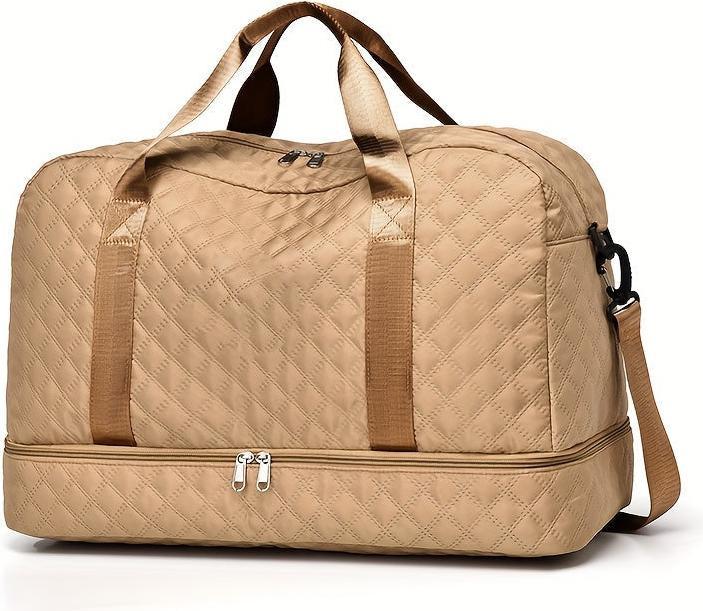 Only-Bags.Store Leichtgewichtige Argyle Muster Gepäcktasche, grosse Kapazität Travel Duffle Bag, Portable Overnight