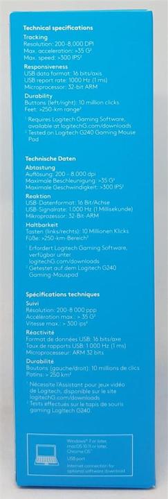Immagine prodotto Logitech G G203 Prodigy (Cablato)