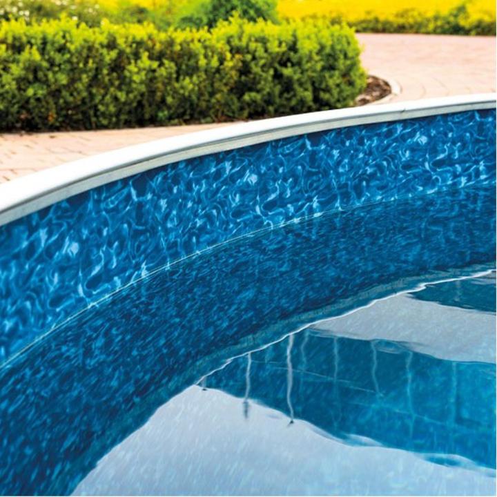 Image du produit Poolomio Liners pour piscines rondes Marbre bleu | 3,60 x 1,20 m