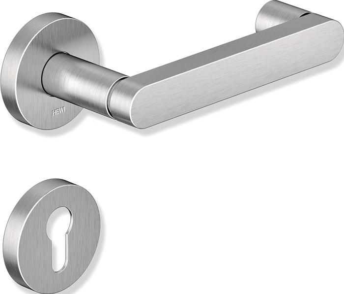 Hewi Rosette set 270XAH01.230 Stainless steel round PZ DIN left / right D/D (Door set)
