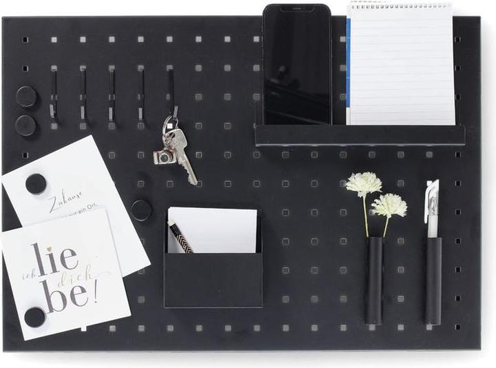 Actual product image Zeller Present Memo board with utensils, metal, black (Magnet board, 50 x 35 cm)