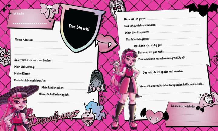 Actual product image Monster High: Mein Freundebuch (German, 2024)