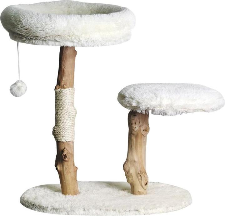 Nordic Paws - Scratching Tree Wildwood 2 - White - 40 x 60 x 68 cm (68 cm, Weiss)