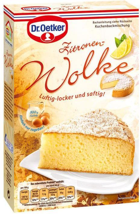 Produktbild Dr. Oetker Zitrone-Wolke Kuchen (430 g)