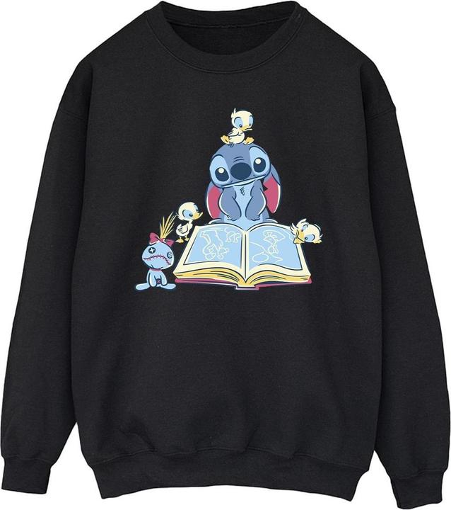 Disney Lilo & Stitch Reading A Book Sweatshirt (XXL)