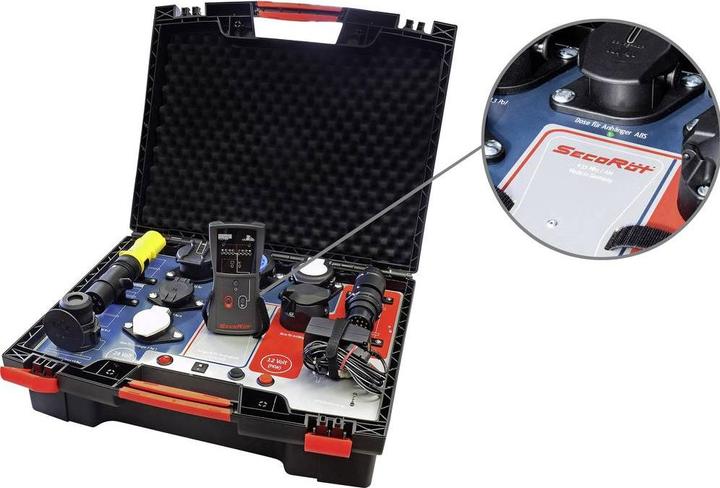 Produktbild SecoRüt Profi Funk Anhängerprüfkoffer 12+24 Volt