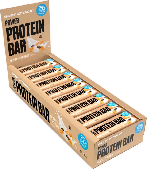 Actual product image Body Attack Power Protein Bar (24x35g bars) (Yogurt, 1 pcs., 840 g)