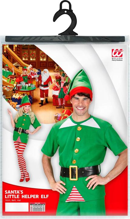 Produktbild Widmann ELF WEIHNACHTSMANN HELFER (Hemd,Gürtel, Hut), L (L)