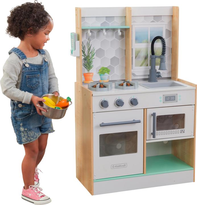 Produktbild KidKraft Spielküche Let's Cook aus Holz -Naturfarben