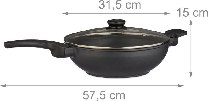 Image du produit Relaxdays Padella wok (30 cm, Wok, Aluminium)