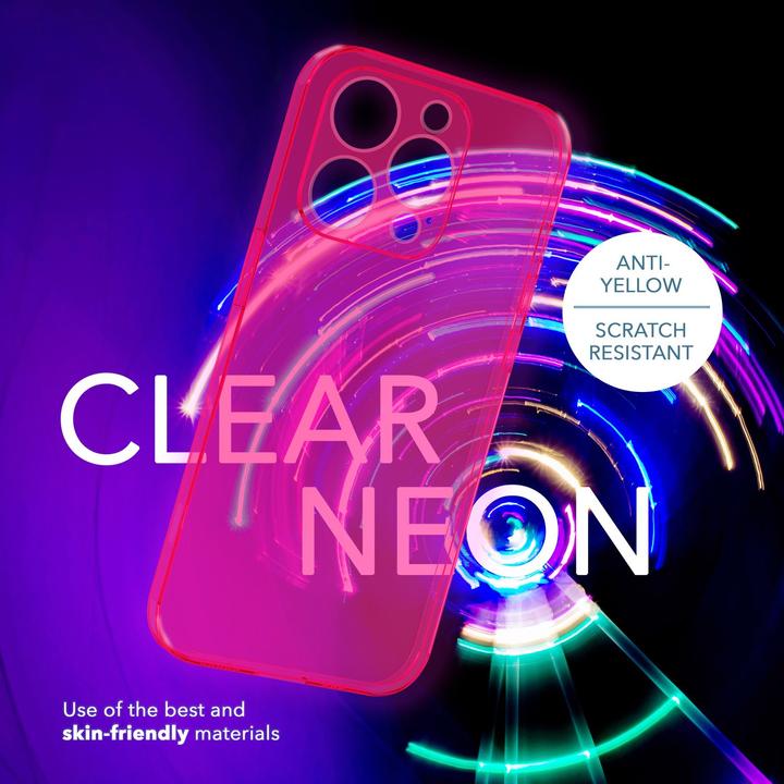 Produktbild Nalia Klar Transparente Neon Silikon Hülle (Apple iPhone 14 Pro Max)
