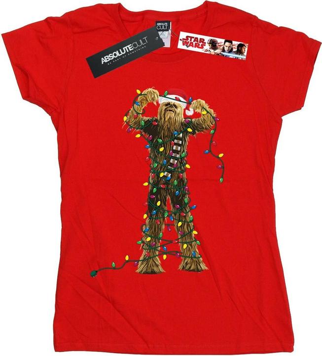 Star Wars Chewbacca Christmas Lights TShirt (XXL)