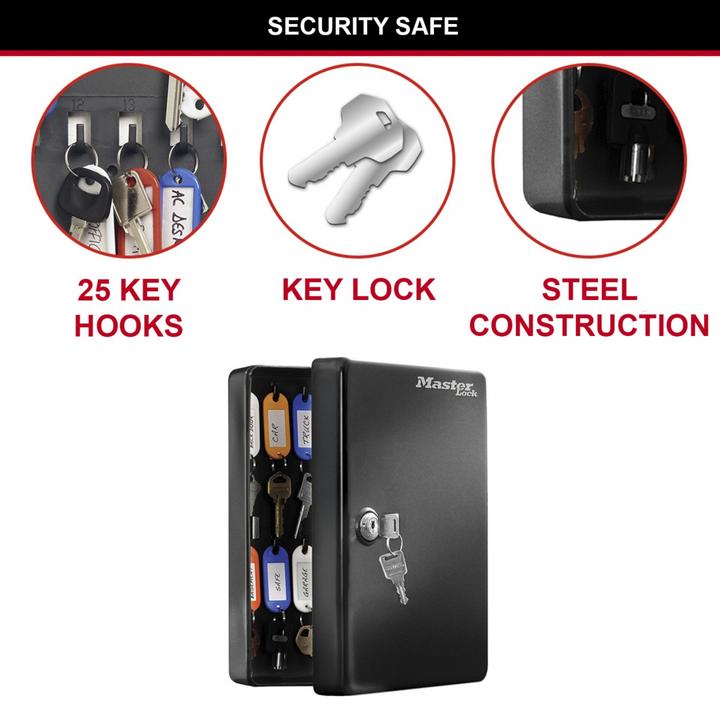 Actual product image Master Lock Safe KB-25ML Black