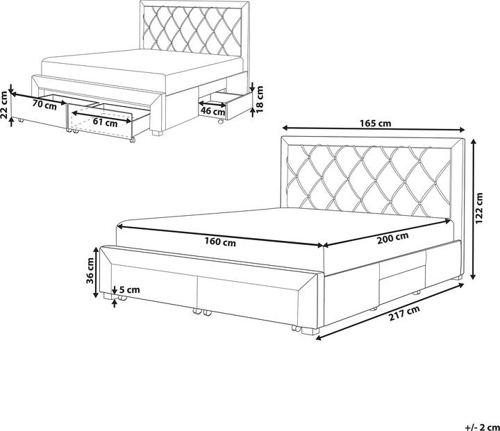 Actual product image Beliani Lievin (160 x 200 cm)