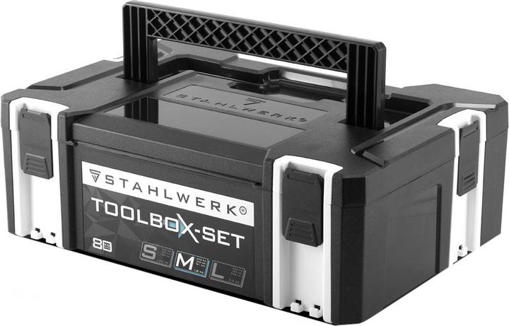 Produktbild Stahlwerk Toolbox Grösse M 443 x 310 x 151 mm stapelbare Systembox mit Tragegriff (1 Teile)