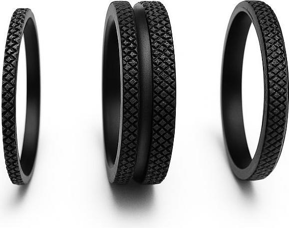 Image du produit NG Sports Knurlee Spacer Set, 1 1/8"/28.6, 1x10mm/1x5mm/1x2.5mm, vader black
