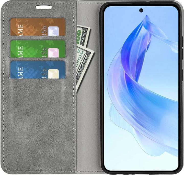 Productafbeelding Cover-Discount Honor 90 Lite - Stand Flip Hoesje Grijs (Honor 90 Lite)
