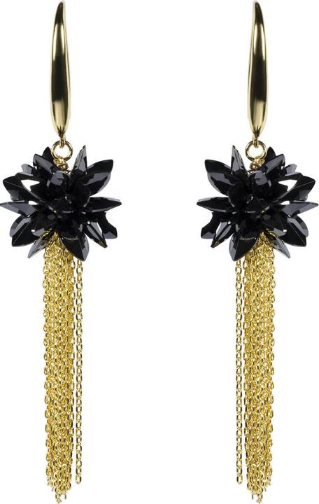 Immagine prodotto Uzurii Orecchini a fiore nero per la caduta (Argento 925)
