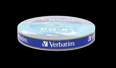 Actual product image Verbatim 10 x CD-R 700MB (80 min) 52x (10 x)