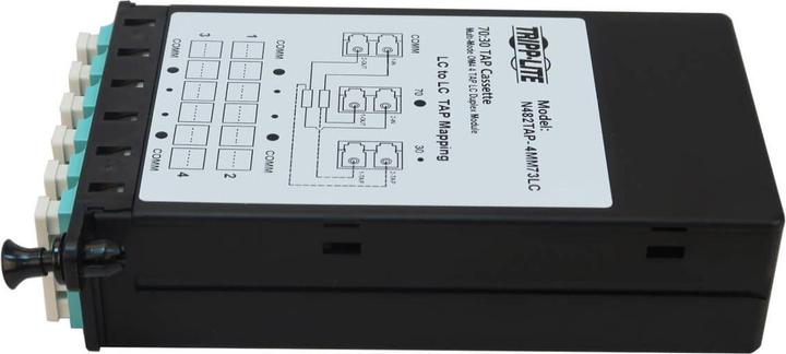 Actual product image Eaton TRIPPLITE Fibre TAP Cassette - Multimode 4x Duplex LC 70/30 Split