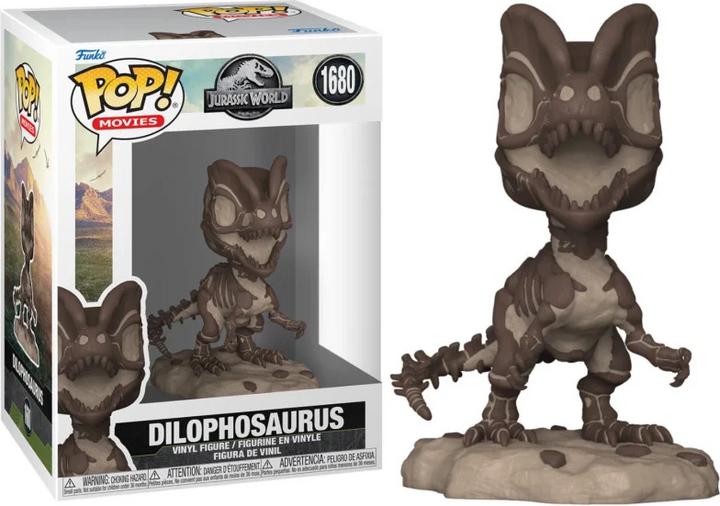 Actual product image Funko Jurassic Park Fossil POP! Movies Vinyl Figur Dilophosaurus 9 cm