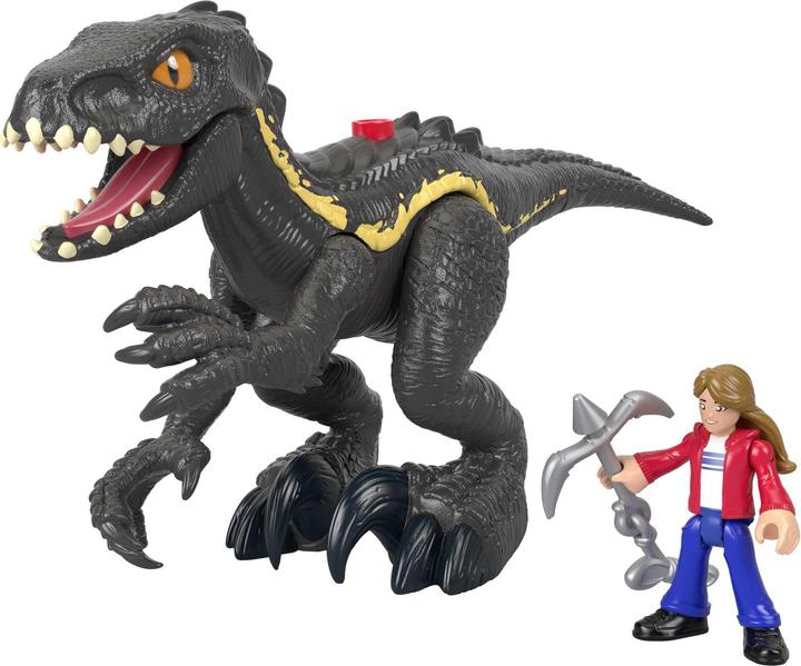 Actual product image Fisher-Price Imaginext Jurassic World Indoraptor & Maisie