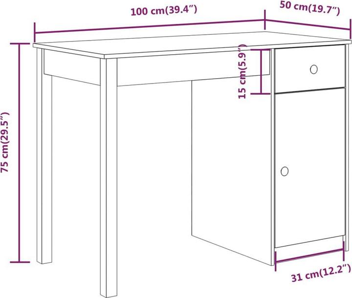 Produktbild VidaXL Hedvika (100 x 50 x 75 cm)