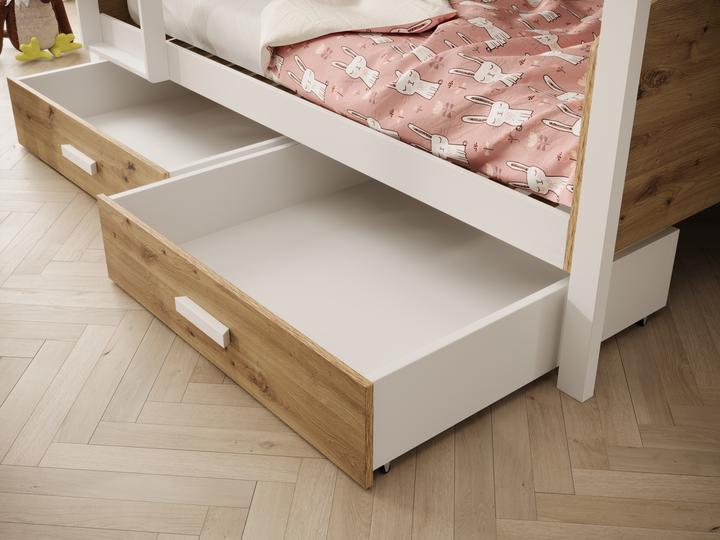 Produktbild ADRK Furniture Kinder-Etagenbett Jori 200x90 mit Matratze (200 x 90 cm)