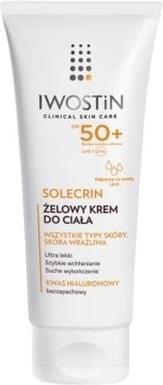 Actual product image Iwostin Solecrin Gel Cream For Body Spf 50 - 200 Ml (Suntan cream, SPF 50, 200 ml)