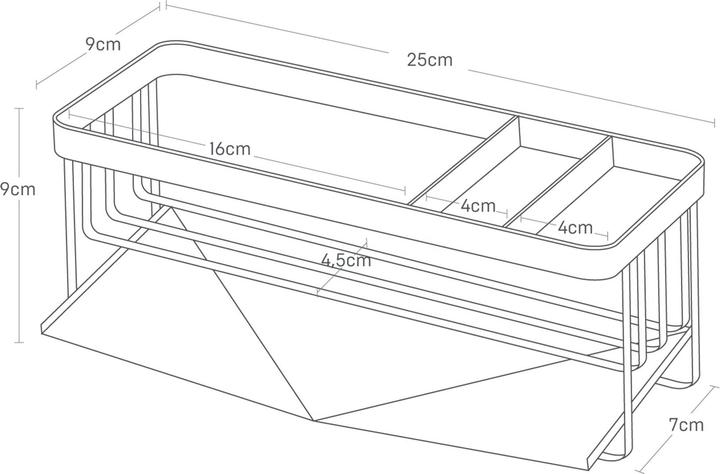 Actual product image Yamazaki Sink organiser with drain TOWER
