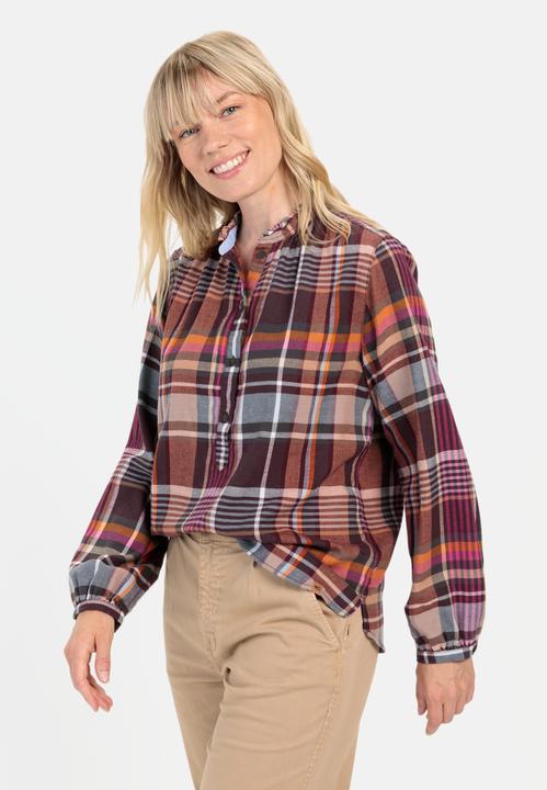Actual product image Camel Active Check blouse with stand-up collar (L)