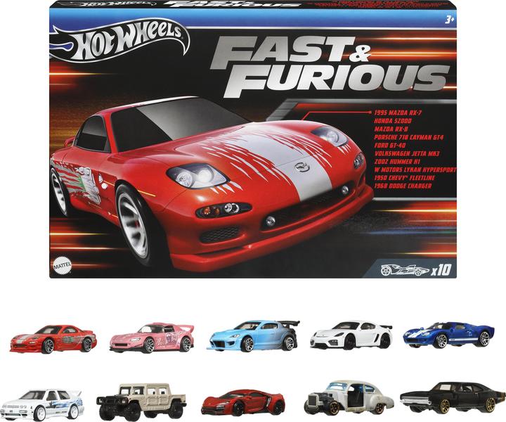 Image du produit Mattel Fast & Furious Vehicles 10-Pack