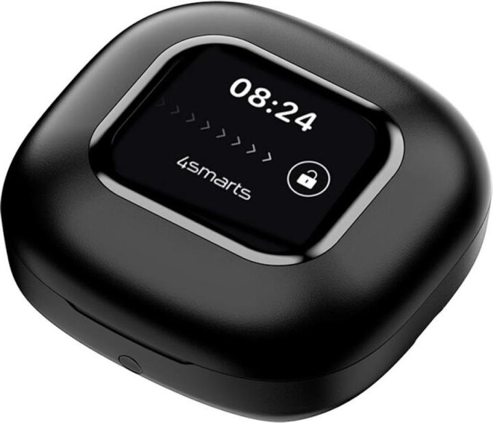 Produktbild 4smarts Open-Ear Bluetooth Kopfhörer SkyBuds AI Screen, Schwarz (28 h, Kabellos)