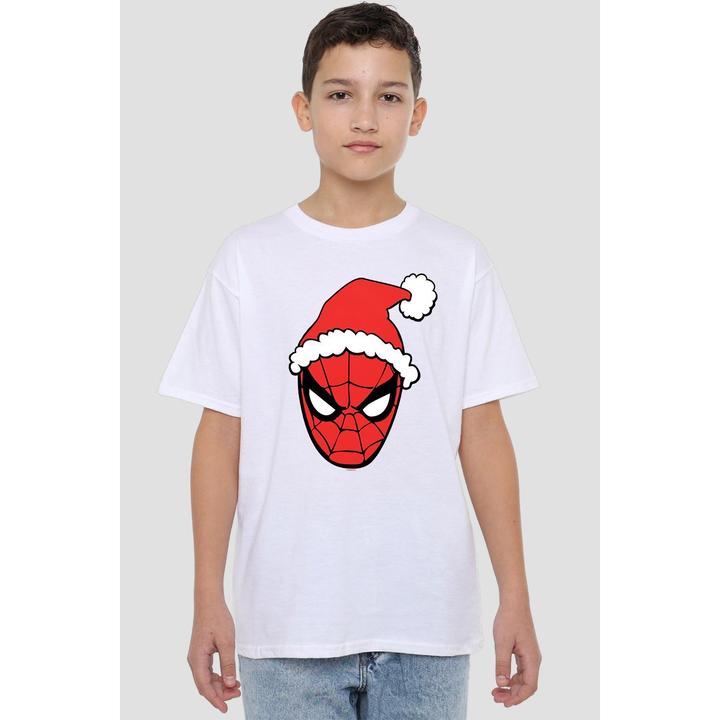 Immagine prodotto Spiderman Maglietta Cappello da Babbo Natale Bambini (128)