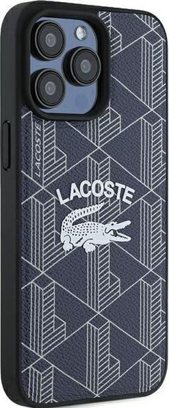 Actual product image Lacoste LCHMP15XPIGV iPhone 15 Pro Max 6.7" granatowy/navy hardcase Monogram Vintage Logo MagSafe (Apple iPhone 15 Pro Max)