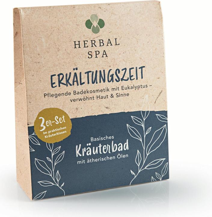 Actual product image Herbal Spa Badekissen Erkältungszeit 3er Set (Bath salts)